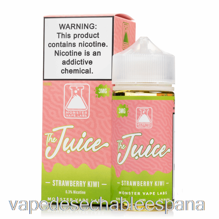 Vape Desechable España Fresa Kiwi - El Jugo - 100ml 0mg